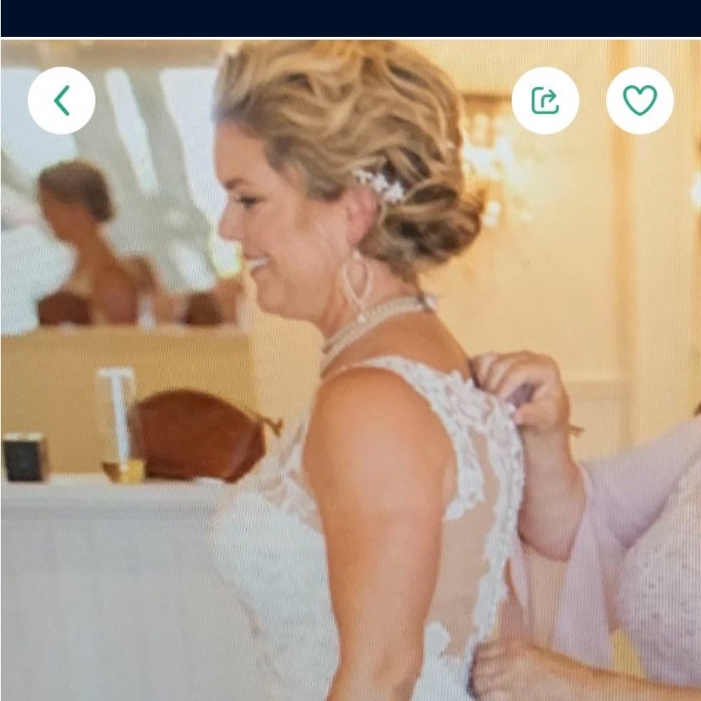 🛍️ Elegant White Lace Wedding Dress - Picture 4 of 6